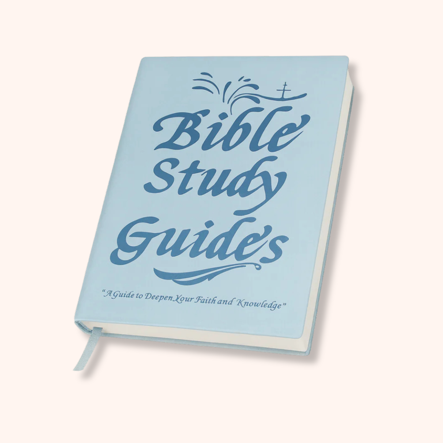 Bible study guides in blue color