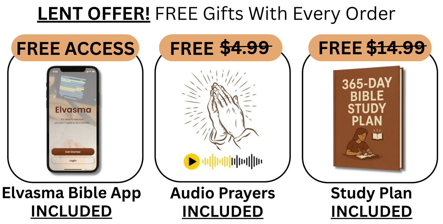 Screen shot of FREE Elvasma Bible App Access, Audio Prayers, Study Plan