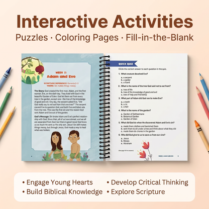 Bible Study Workbook for Kids
